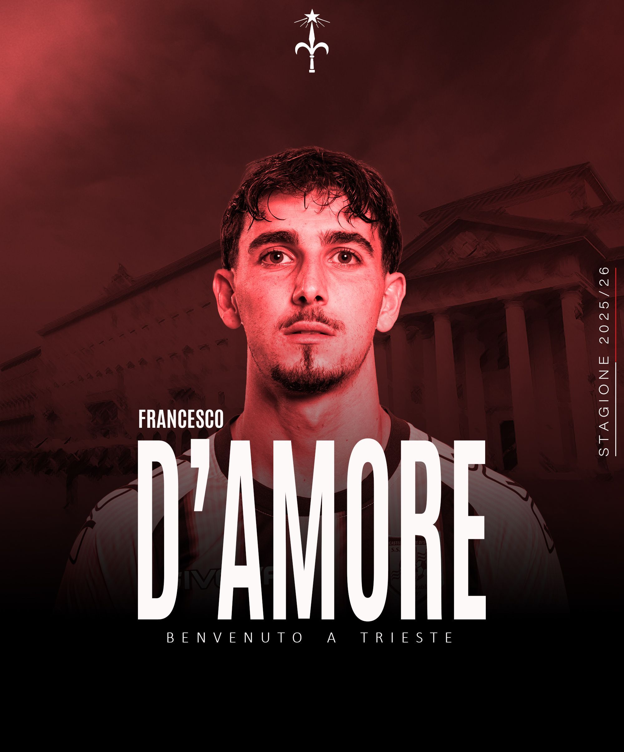 Il difensore Francesco D'Amore firma con la Triestina