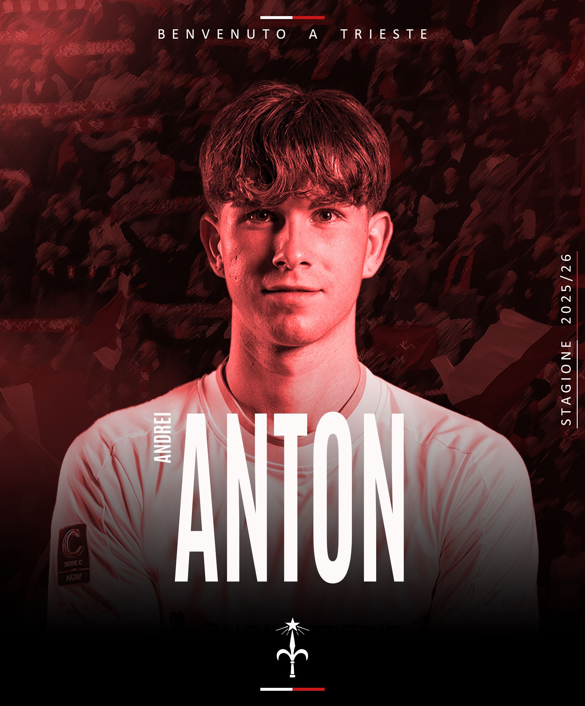 Il difensore Andrei Anton firma con la Triestina